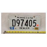 2012 Minnesota  Dealer License Plate - Alum