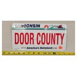 Wisconsin Door County License Plate - Alum.