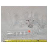 Clear Cut Cracker Tray, Baskets, & Vase
