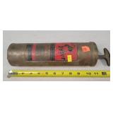 Vintage Brass Fyr Fyter Fire Extinguisher 12'