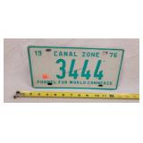 1979 Canal Zone License Plate - Metal