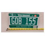 2015 Vermont License Plate - Aluminum
