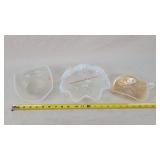 Northwood, Flint 1902, & Dugar Glass Bowls