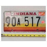 1981 Indiana License Plate