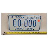 1980 Rhode Island License Plate - Aluminum