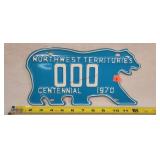 Northwest Territories Centennial License Plate