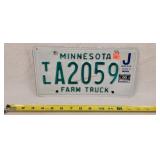 2000 Minnesota Farm Truck License Plate - Metal