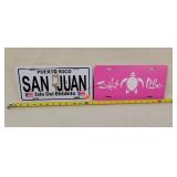 Salt Life & Puerto Rico License Plates