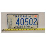 Govt Georgia License Plate - Aluminum