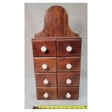 Solid Walnut 8 Drawer Cabinet 11x24