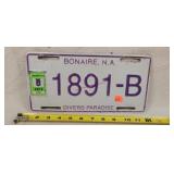 2012 Bonaire, NA License Plate - Aluminum