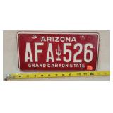 Vintage Arizona License Plate - Aluminum
