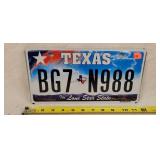 Texas License Plate - Aluminum