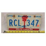 1976 South Carolina License Plate - Aluminum