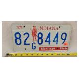 1976 Indiana License Plate - Metal