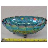 Indiana 12' Blue Iridescent Oval Fruit Bowl