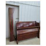 Wood Sleigh Queen Headboard Set