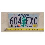 2012 Oregon License Plate - Aluminum