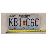 2014 Missouri License Plate - Aluminum