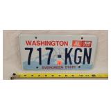 2001 Washington License Plate - Aluminum