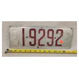 1915 Minnesota License Plate - Aluminum