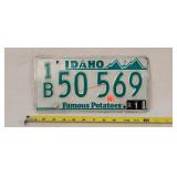 1990 Idaho License Plate - Aluminum