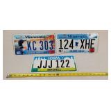 3 Iowa & Minnesota License Plate