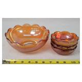 Jeanette Carnival Scalloped Berry Bowl Set