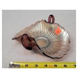 Carnival Glass Stippled Rays Bonbon