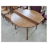 Medium Oak Style Dining Table 42"