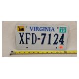 2012 Virginia License Plate - Aluminum