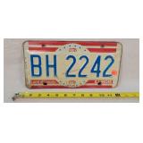 1976 Illinois Bicentennial License Plate - Metal