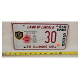 08 Lincoln Nebraska Fire License Plate - Aluminum