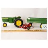 Tractor, Wagon and Plow