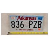2012 Arkansas License Plate - Aluminum