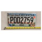 Georgia License Plate - Aluminum