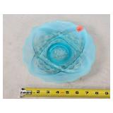 Jefferson Glass Blue Opalescent Plate