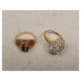 18k & 10K HGF Rings - Size 6 & 7
