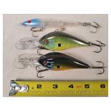 3 Fishing Lures 5"
