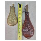 Leather & Brass Powder Flasks