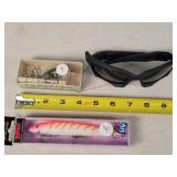 Sun Glasses & 2 Fishing Lures