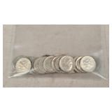 25- Silver Roosevelt Dimes