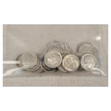 25- Silver Roosevelt Dimes