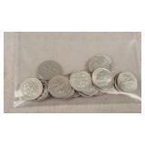 25- Silver Roosevelt Dimes