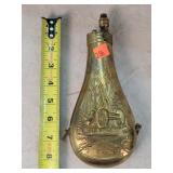 Vintage Brass Powder Flask