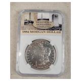 1884 Morgan Silver Dollar