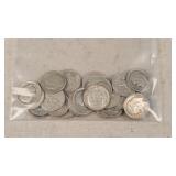 25- Silver Roosevelt Dimes