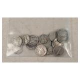 25- Silver Mercury Dimes