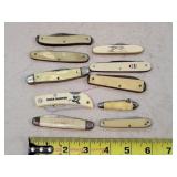 10- Vintage Small Pocket Knives
