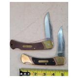 2- 5" Schrade Old Timer Folding Knives